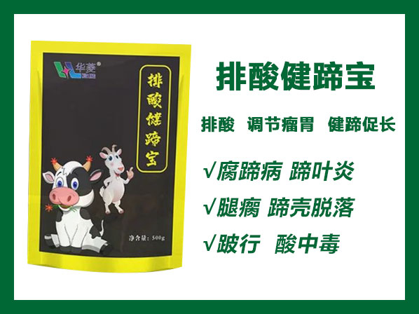 排酸健蹄寶——排酸養(yǎng)胃、健蹄促長、調(diào)節(jié)瘤胃、強化肢體功能。